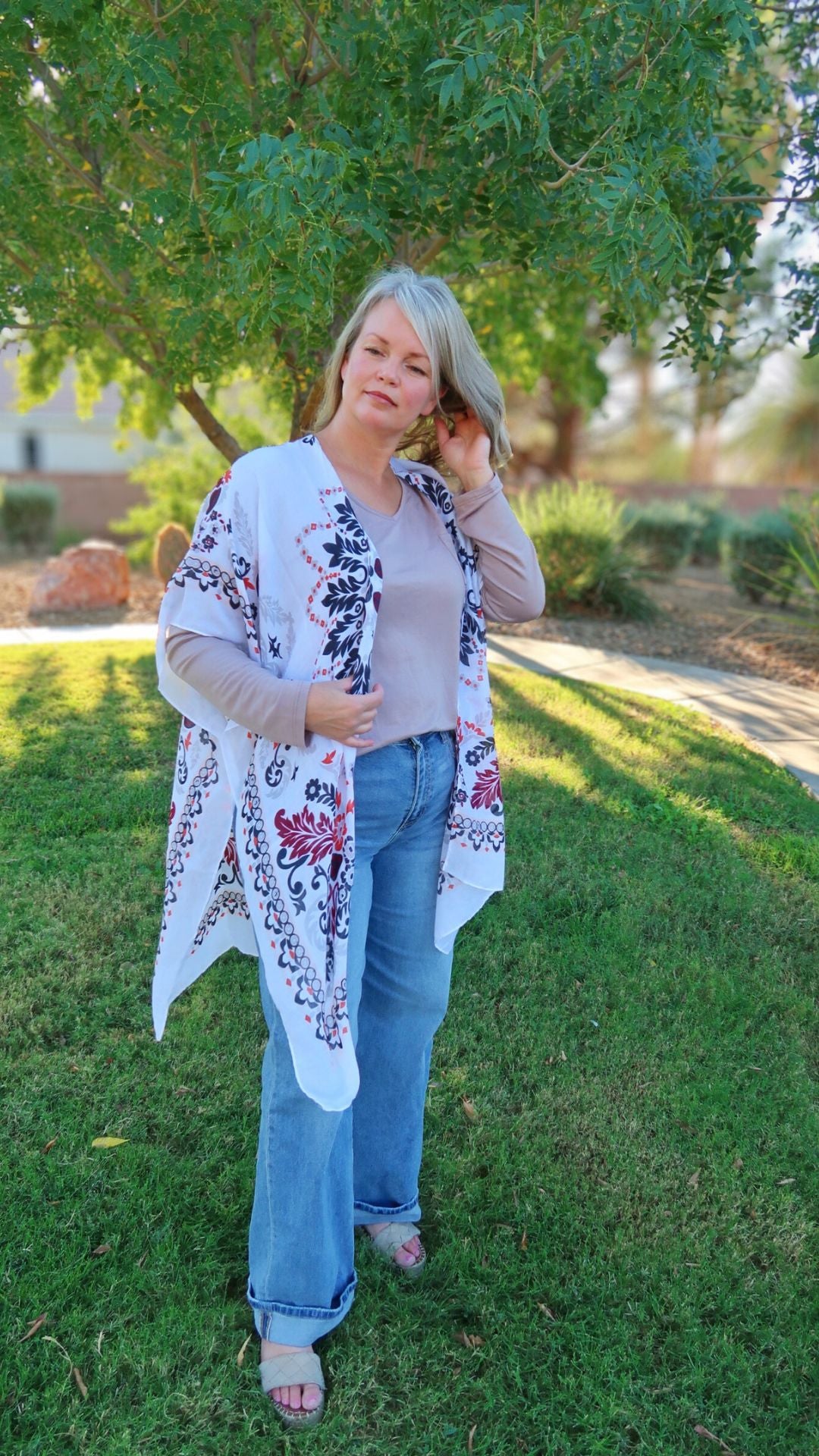 Boho Print Kimono- alohi gold apparel