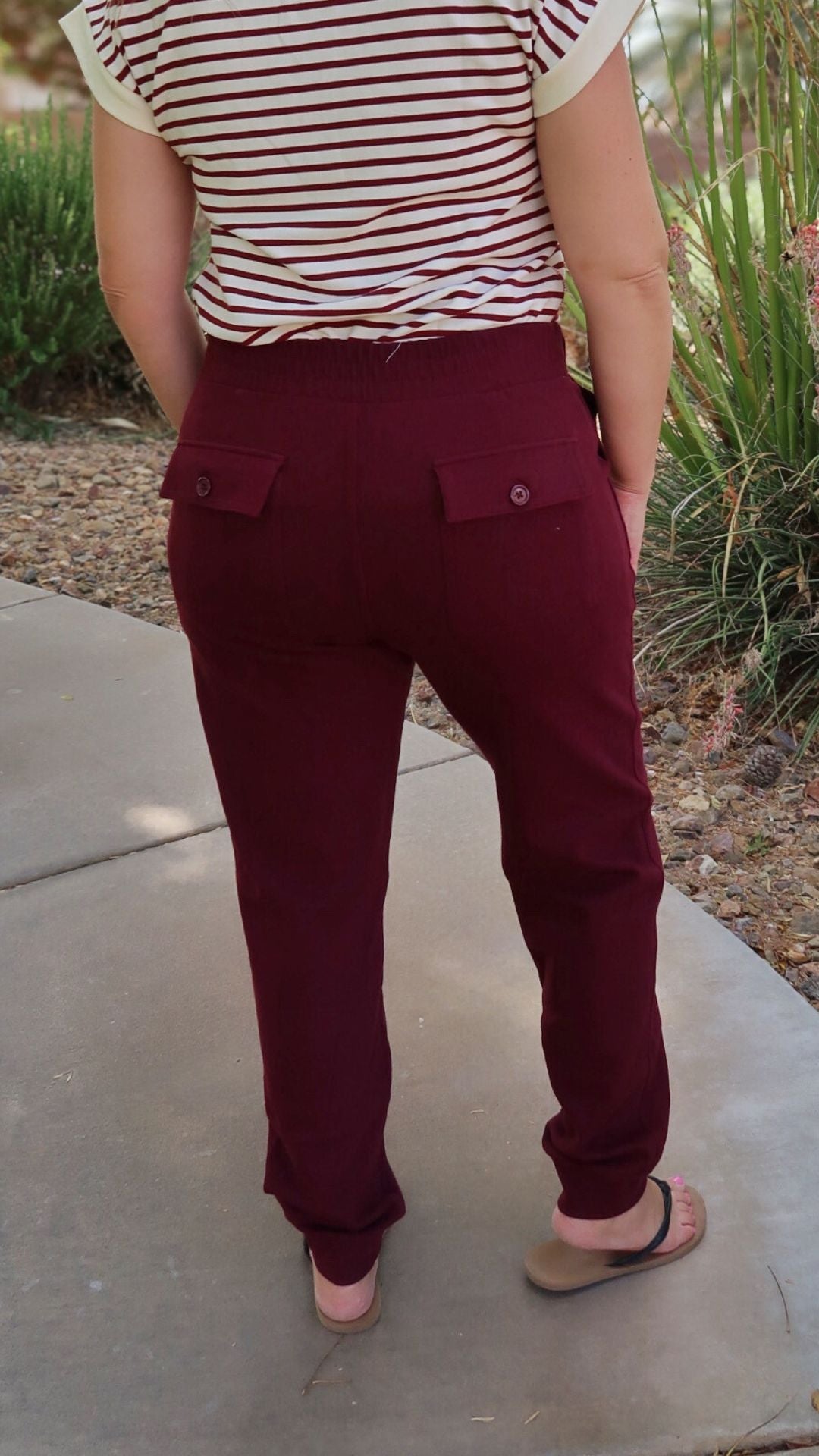 Cotton Twill Stretch Jogger Pants