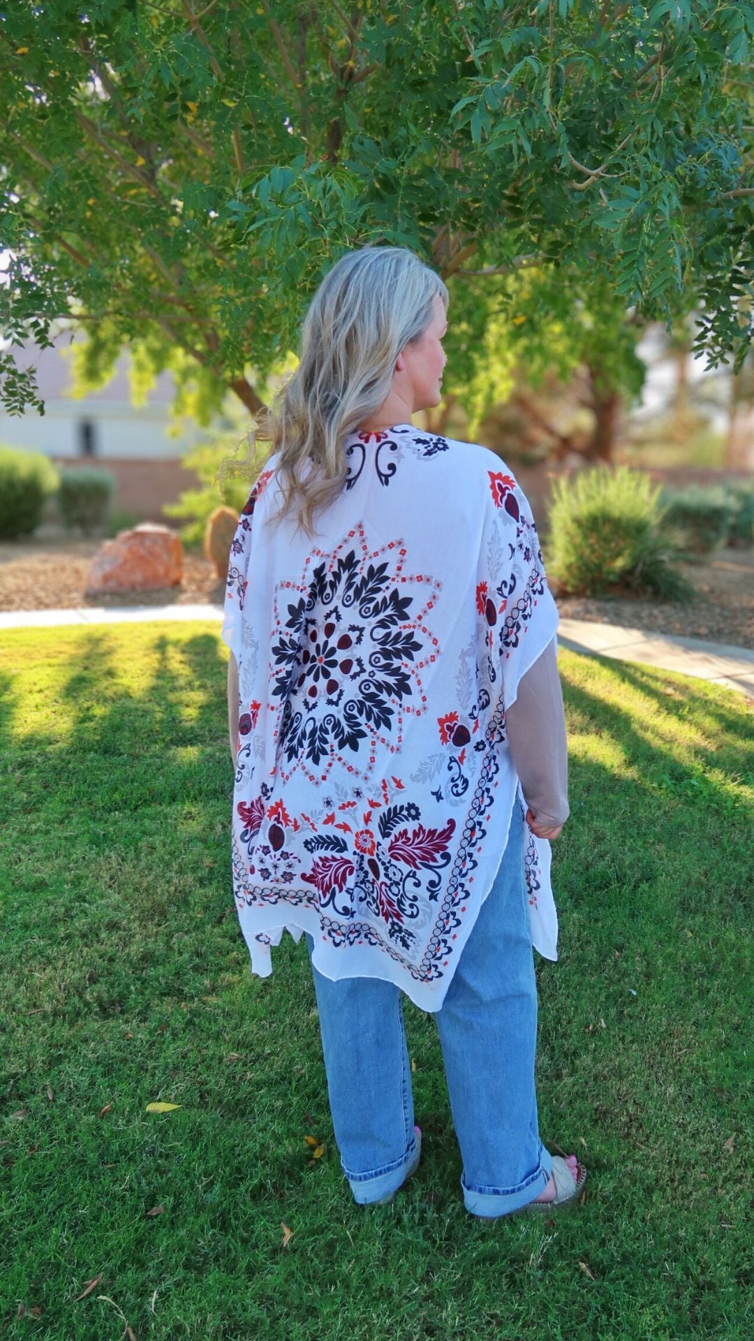 Boho Print Kimono- alohi gold apparel