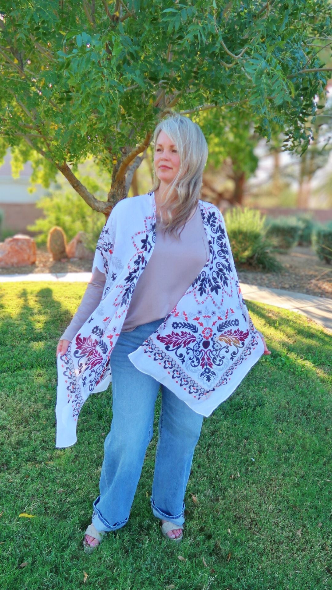 Boho Print Kimono- alohi gold apparel