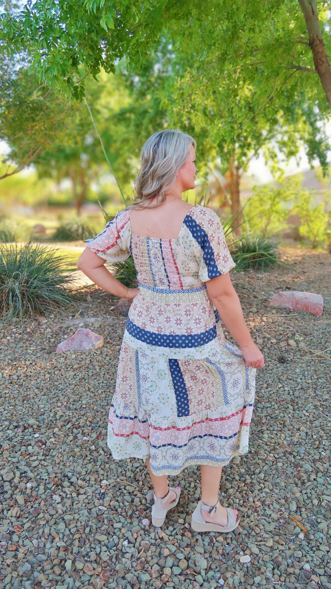 Multicolor fall festival midi dress – alohi gold apparel