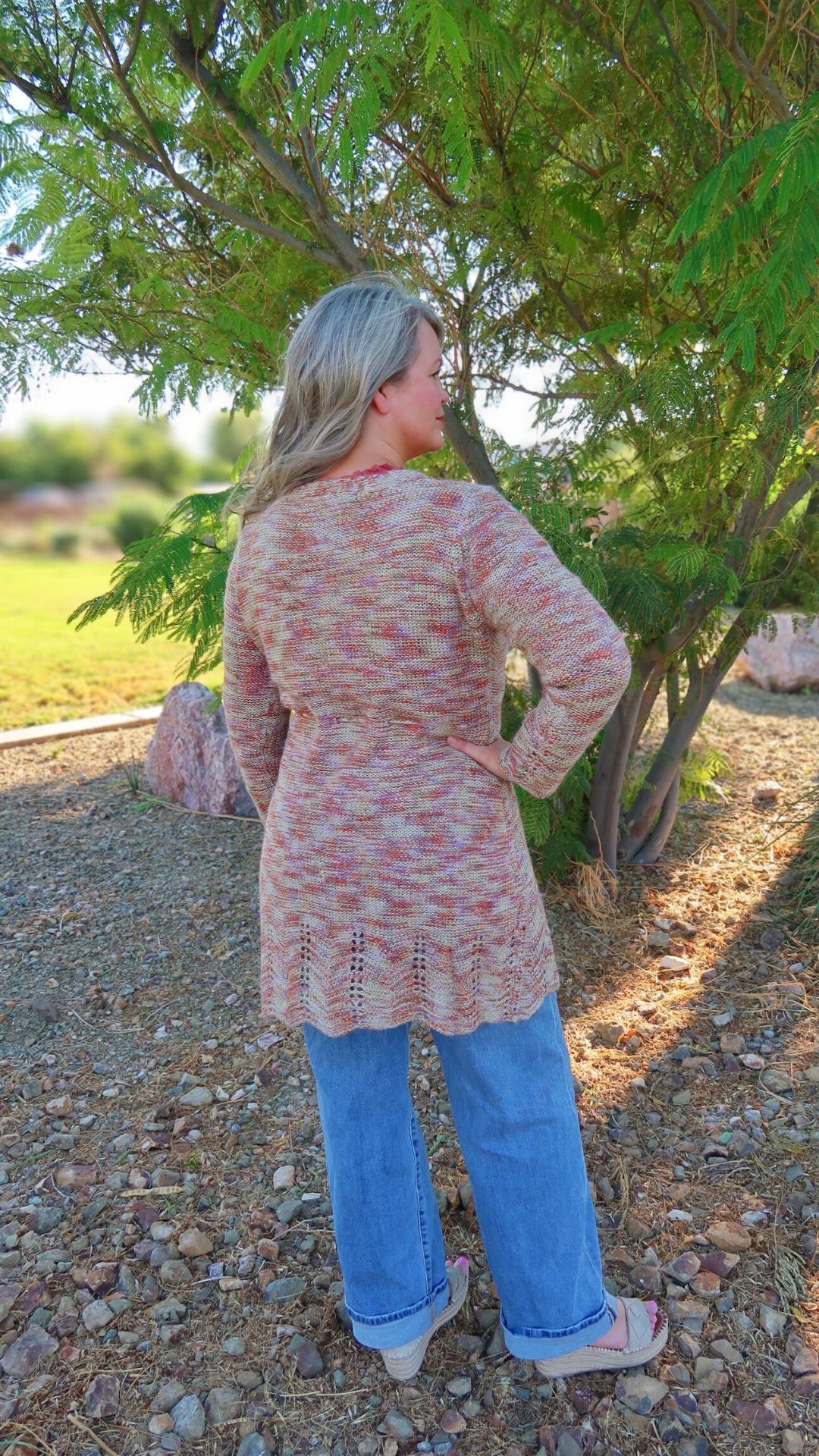 Fall Colors Long Sleeve Cardigan-alohi gold apparel