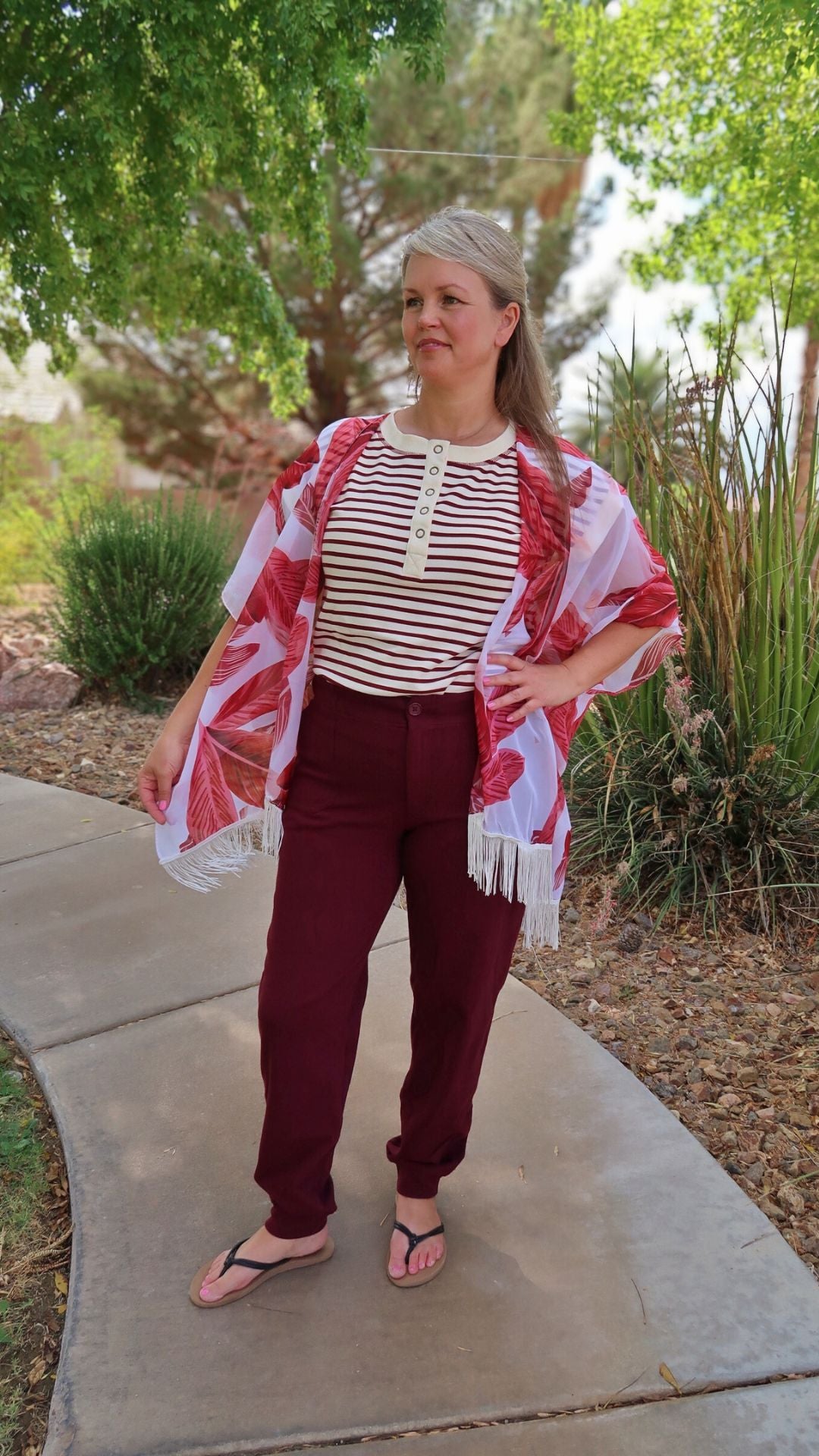 Island Leaf Kimono- Alohi Gold Apparel