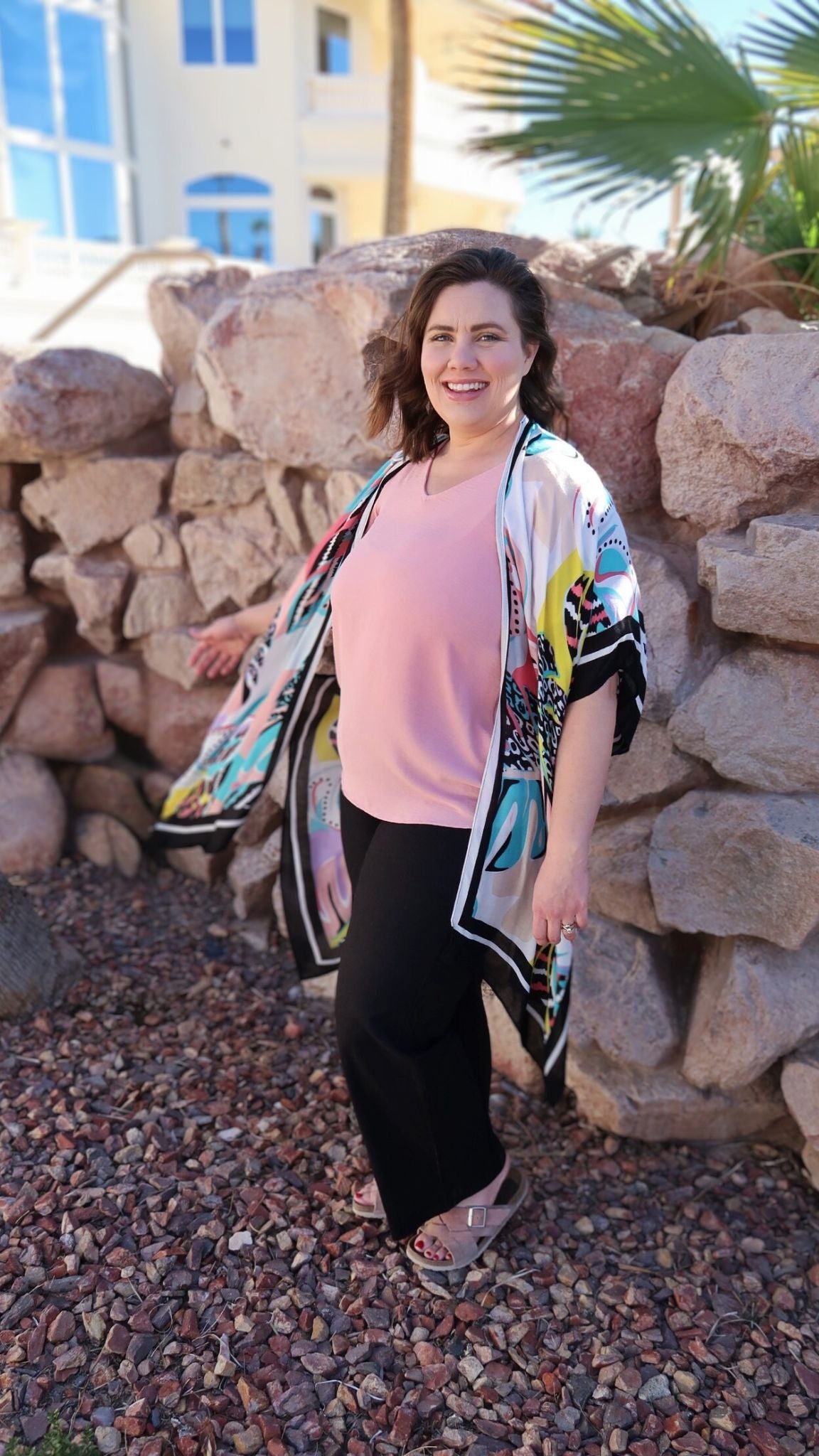 Tropical Pastels Kimono- Alohi Gold Apparel