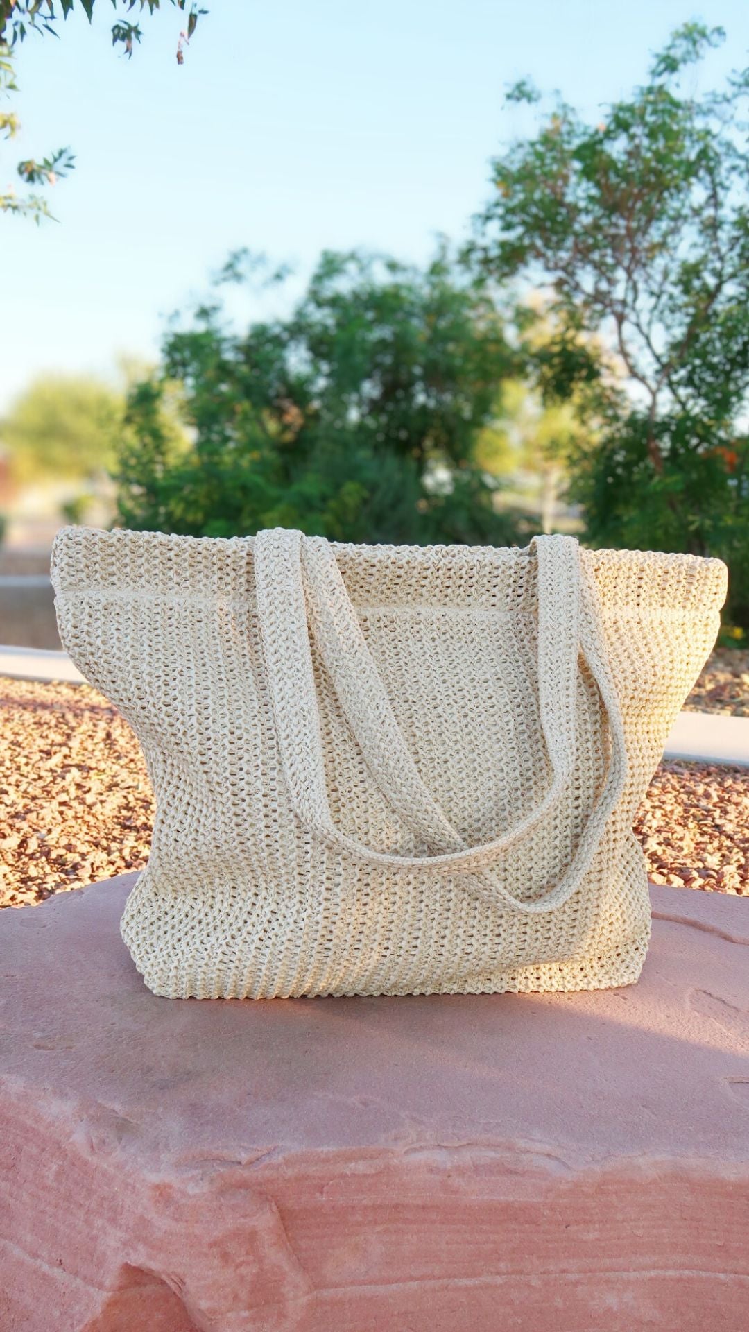 Wicker Market Bag- Alohi Gold apparel