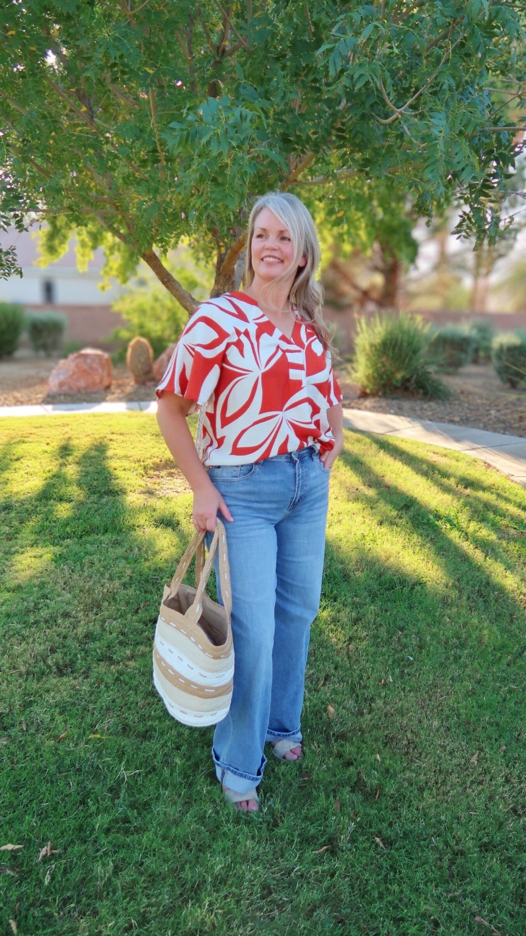 Pumpkin Swirl Short Sleeve Top- alohi gold apparel