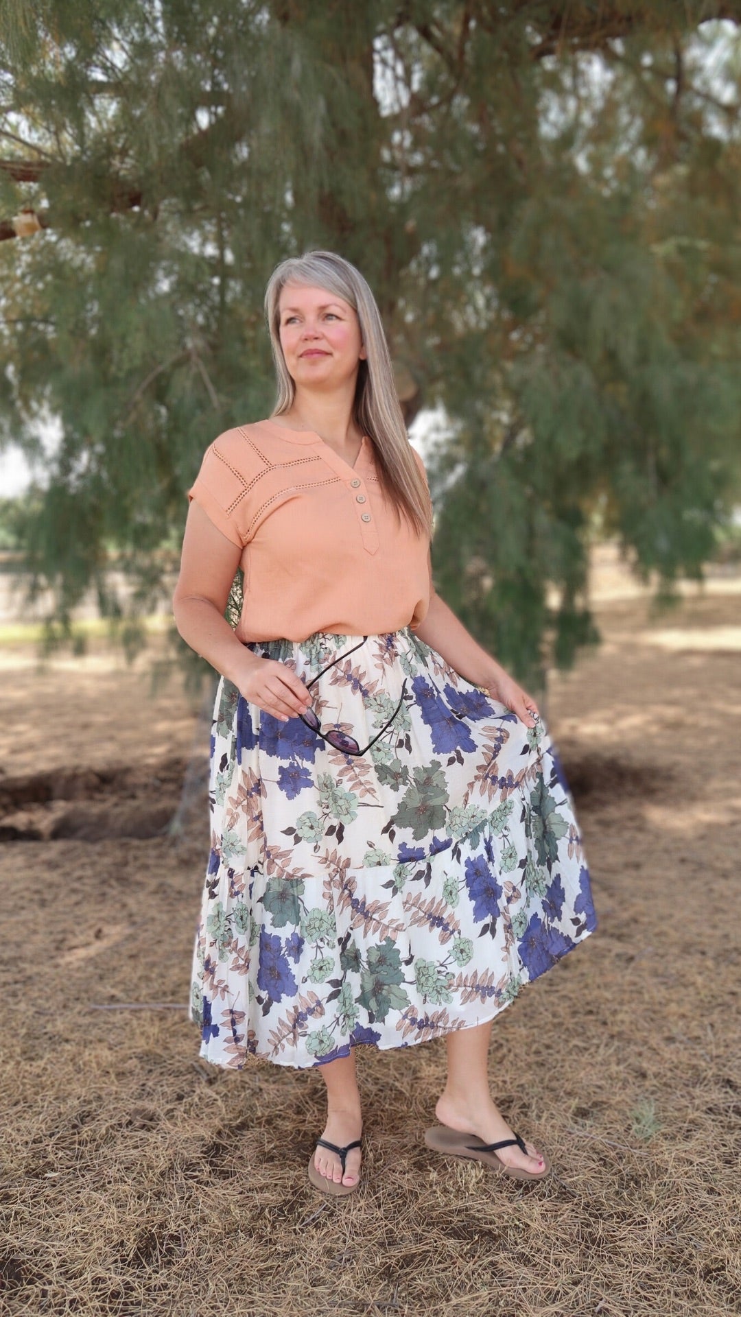 Koki'o Midi Skirt