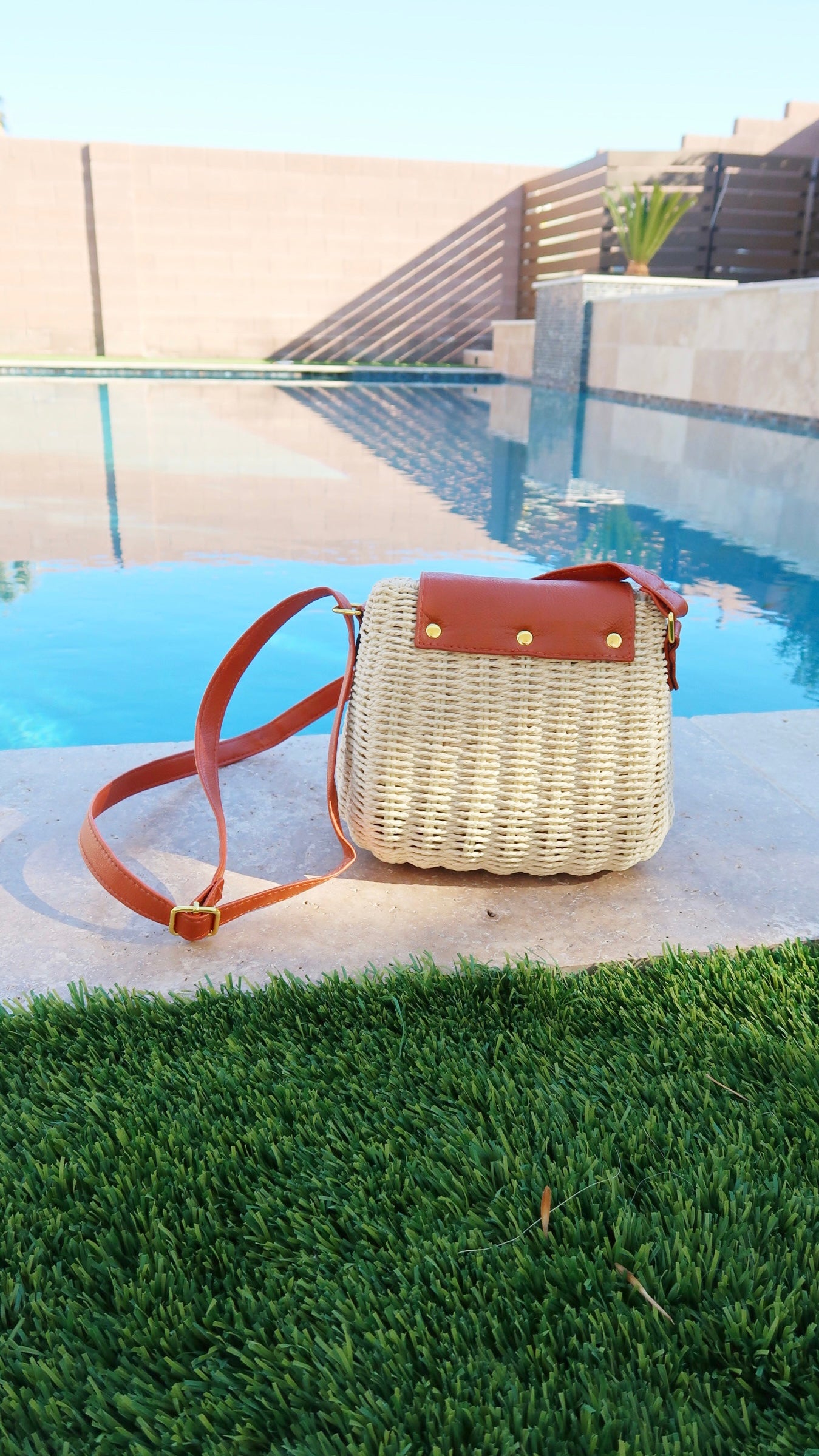 Wicker Basket Bag