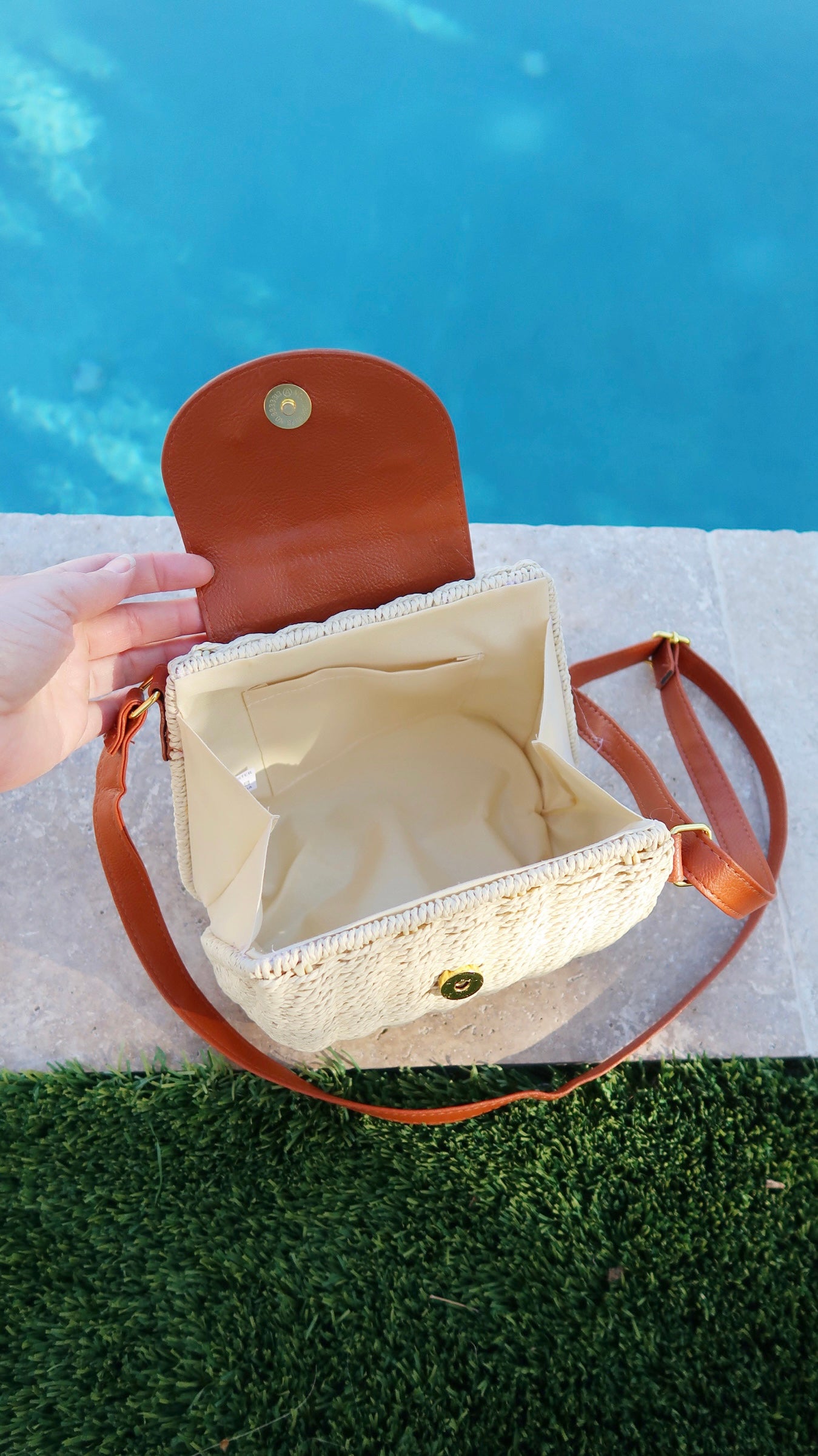Wicker Basket Bag