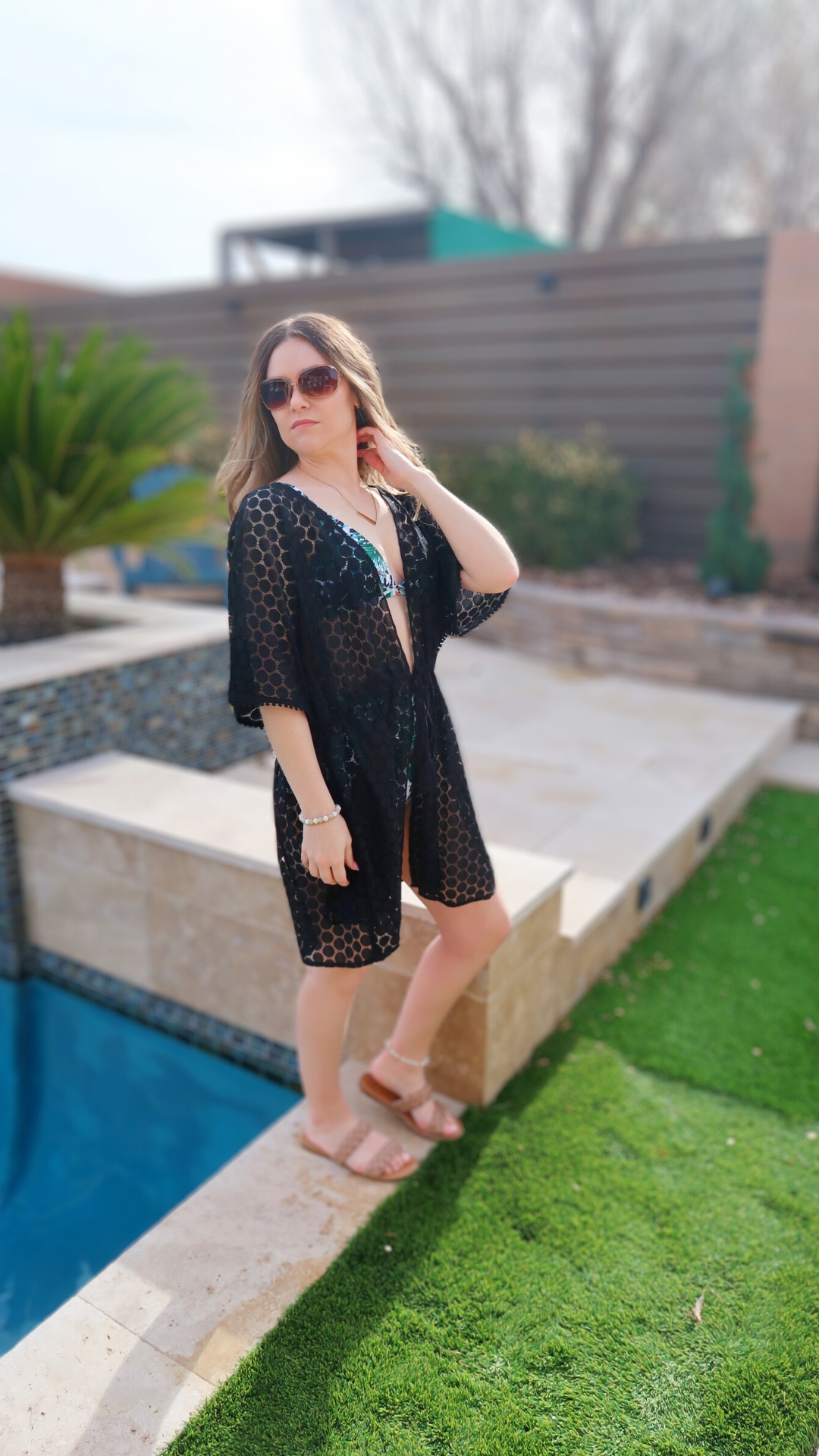 Black online swim cover