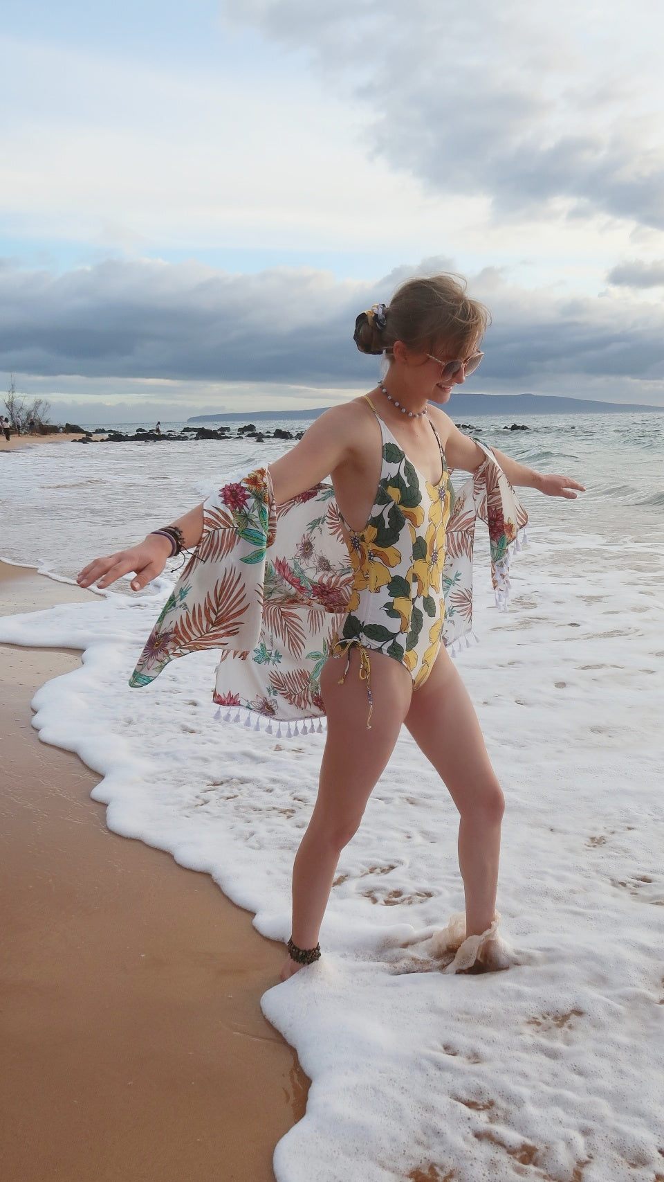 Yellow Magnolia One Piece - Alohi Gold Apparel