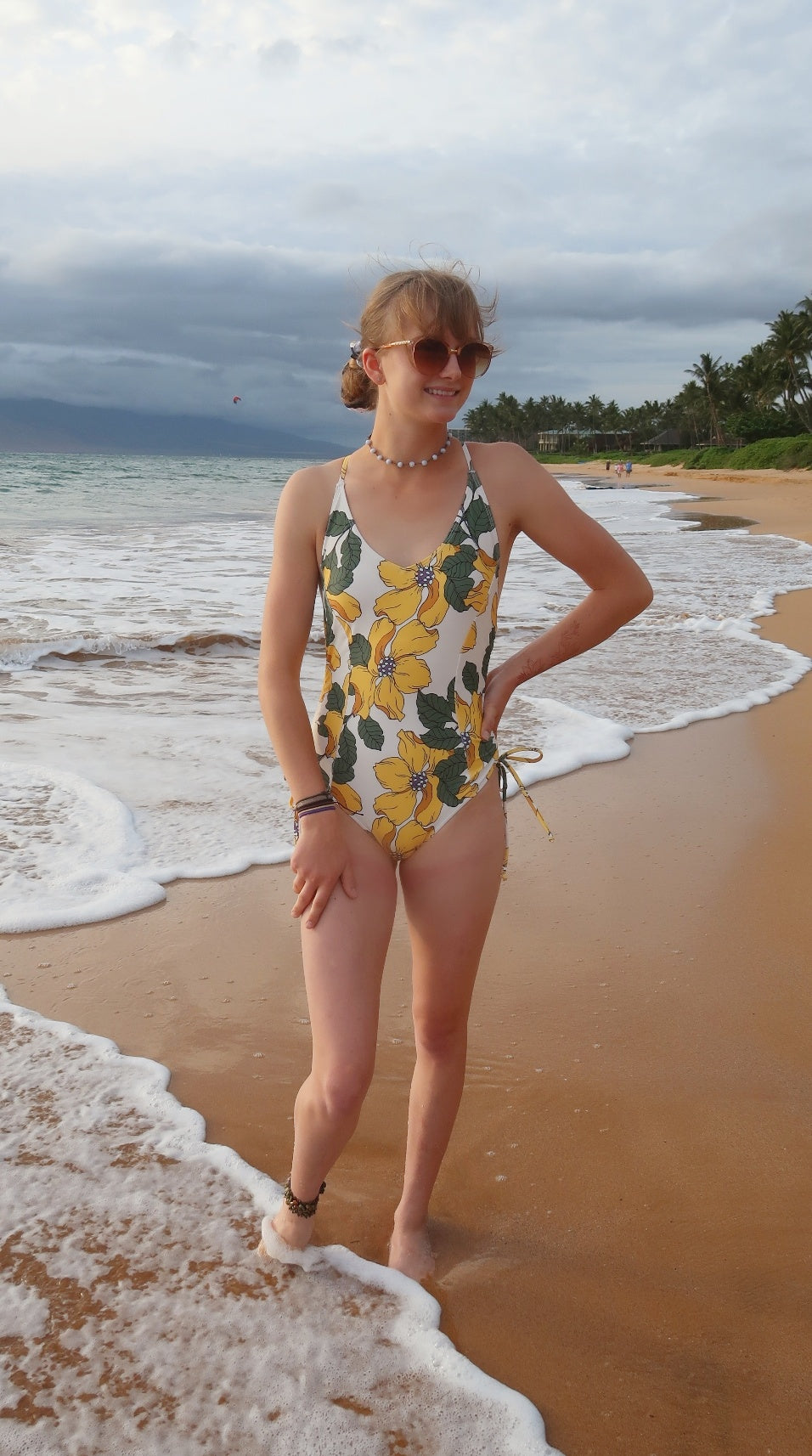 Yellow Magnolia One Piece - Alohi Gold Apparel