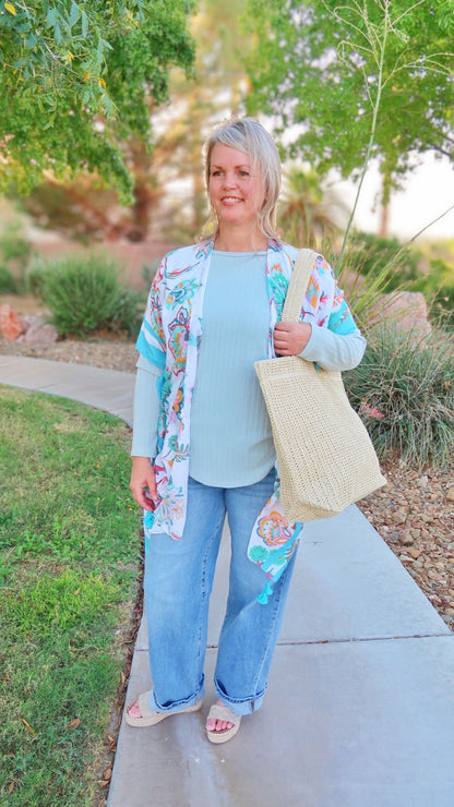 Wicker Market Bag- Alohi Gold apparel