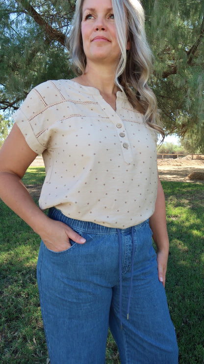 Comfy Denim Wide Leg Pants- Alohi Gold Apparel