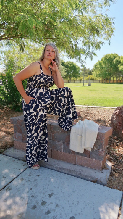 Mi Amore Palazzo Leg Jumpsuit- Alohi Gold Apparel