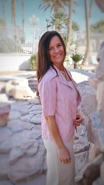 Mauve Button-Down Top
