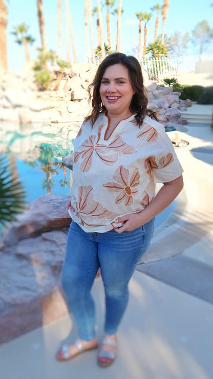 Cotton Resort Top- Alohi Gold Apparel