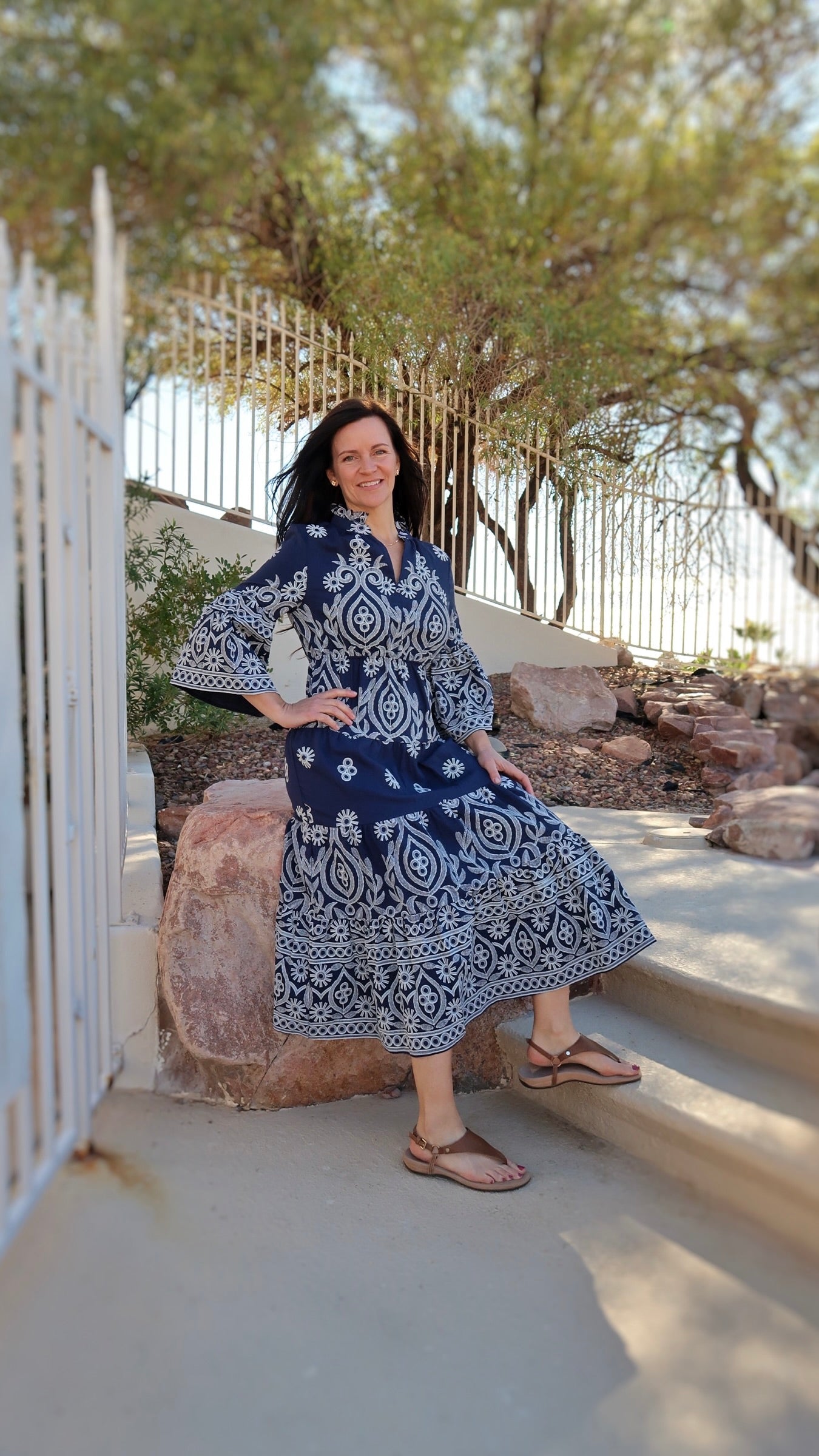 Moonlit Night Midi Dress- Alohi Gold Apparel