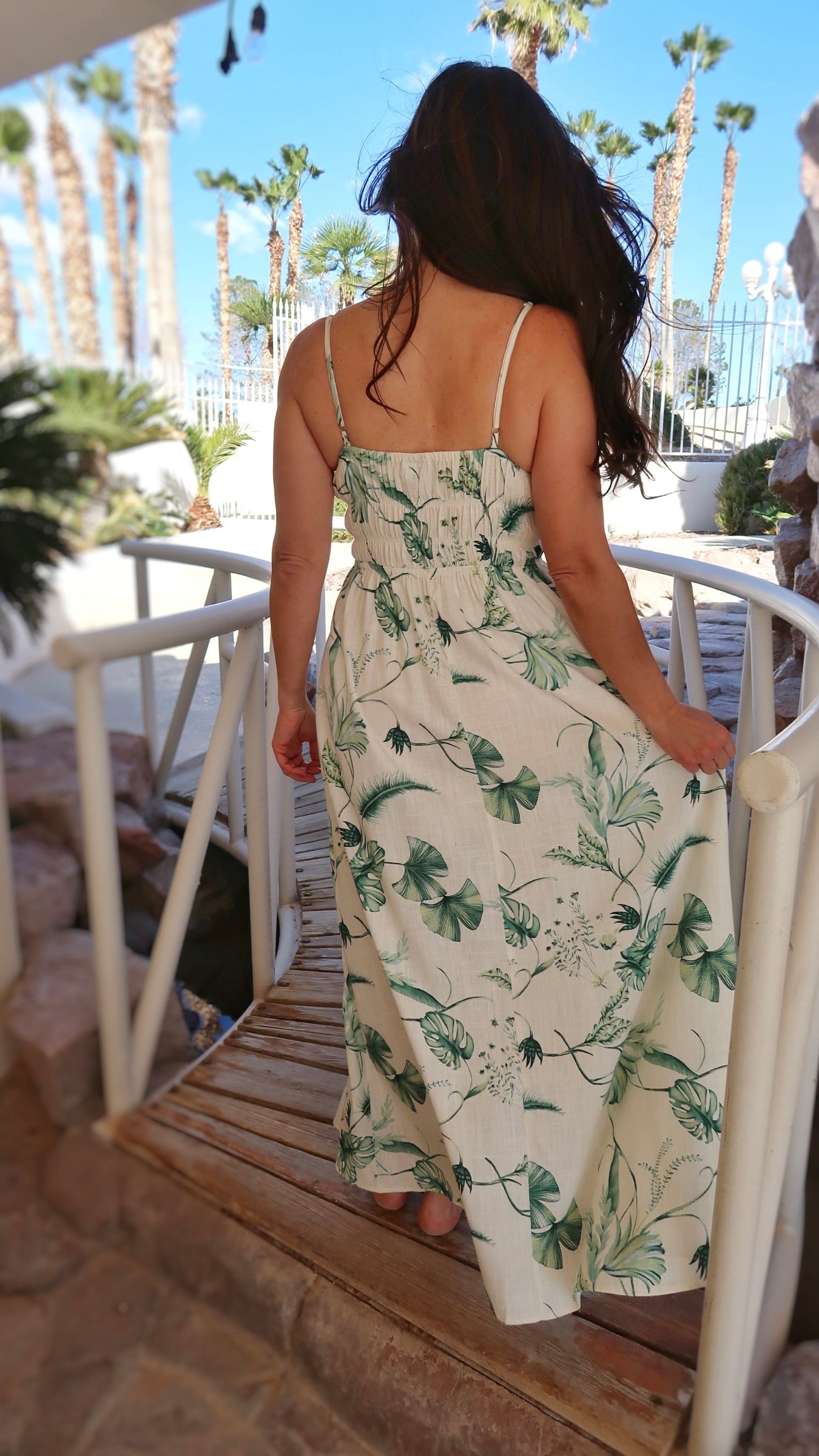Halia Lau Tropical Print Maxi Dress- Alohi Gold Apparel