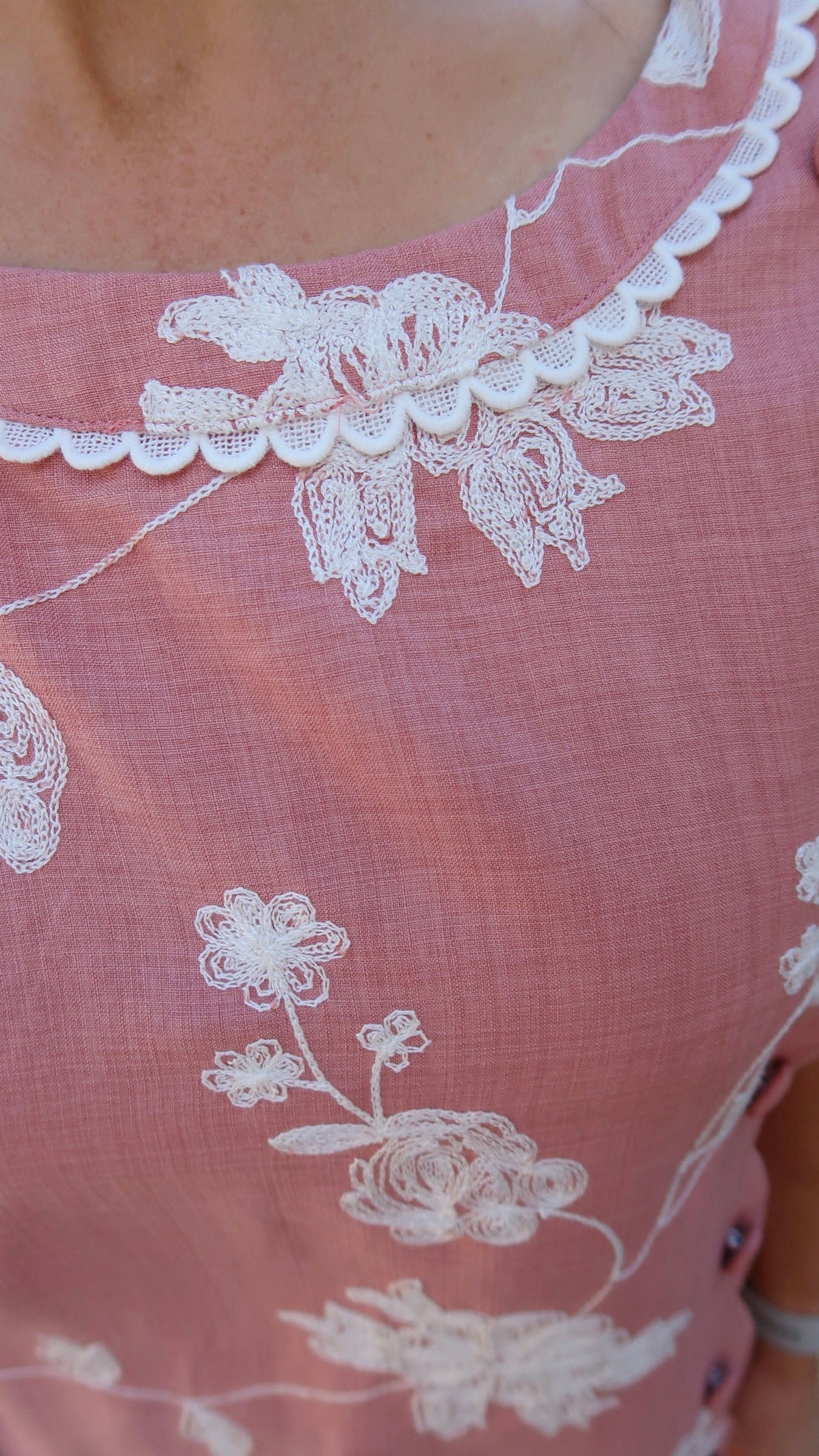 Rose Embroidered Feminine Top