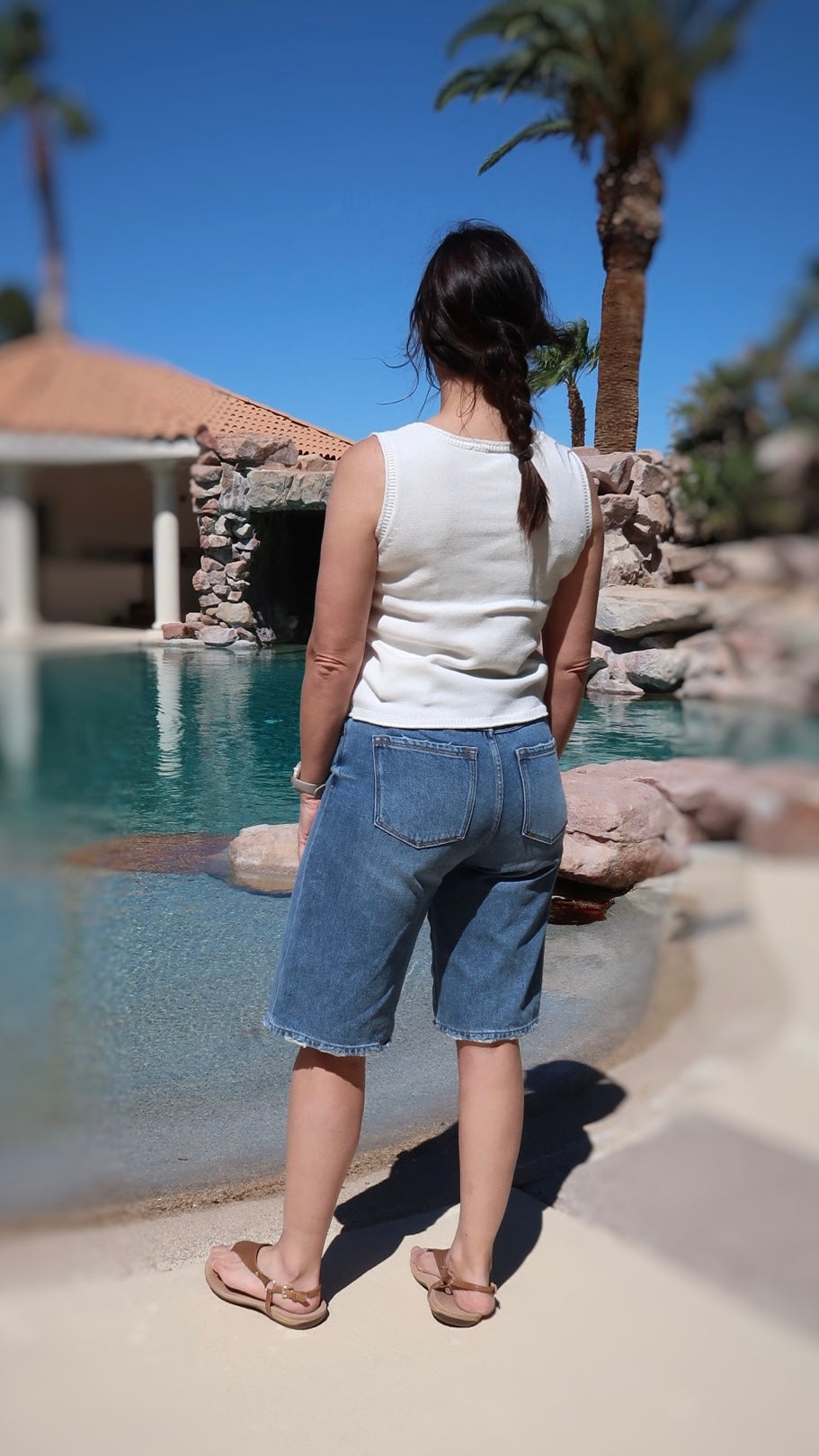 Maui Sleeveless Knit Sweater