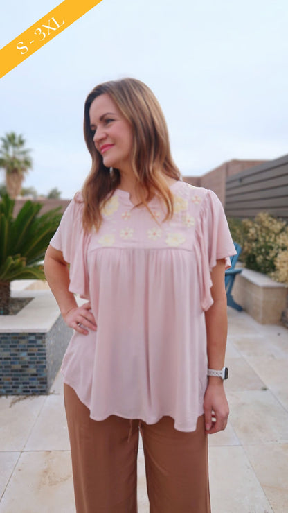 Light Mauve Resort Top