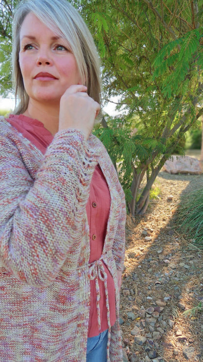 Fall Colors Long Sleeve Cardigan-alohi gold apparel
