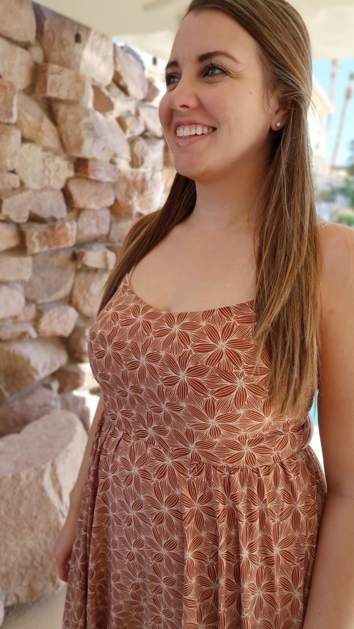 Blush Sands Tie Back Maxi Dress