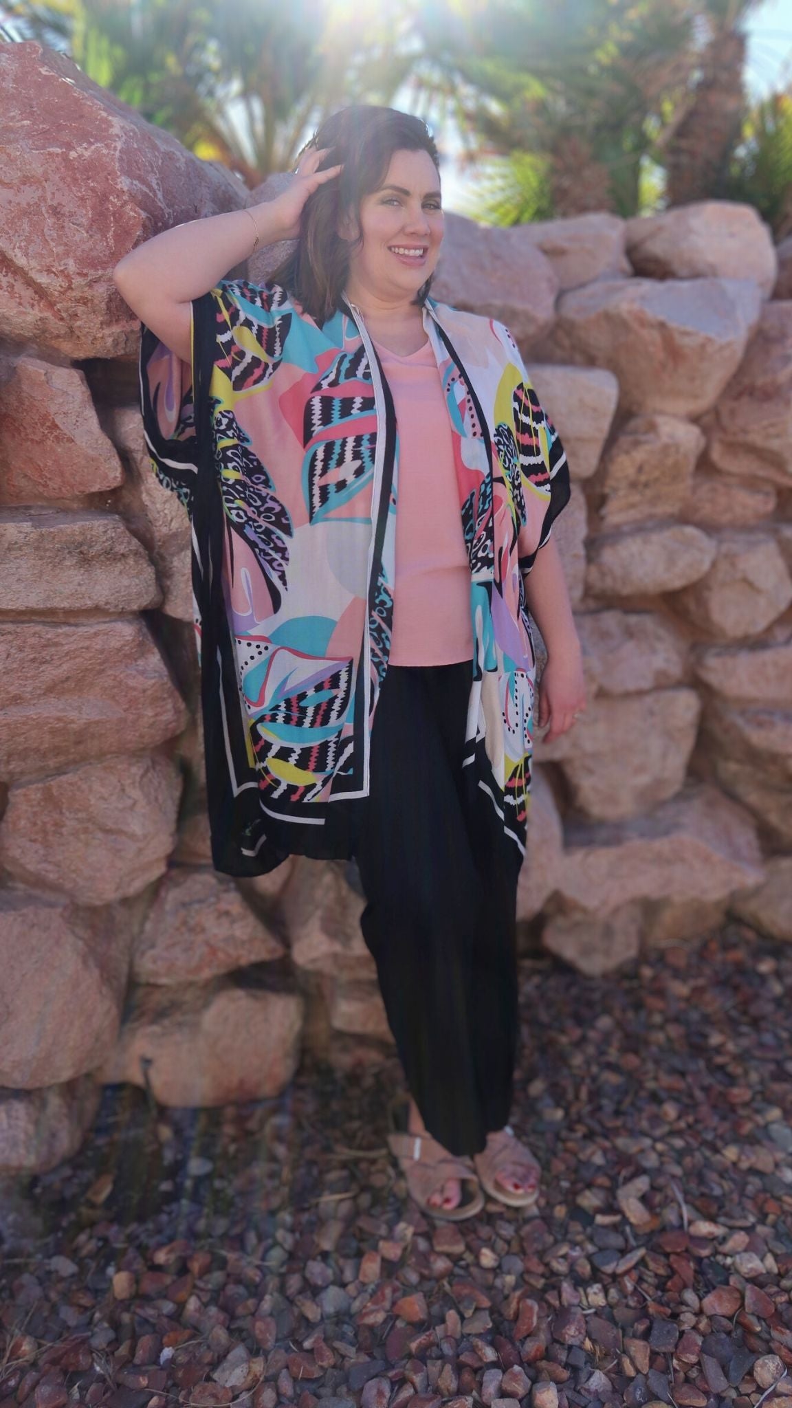 Tropical Pastels Kimono