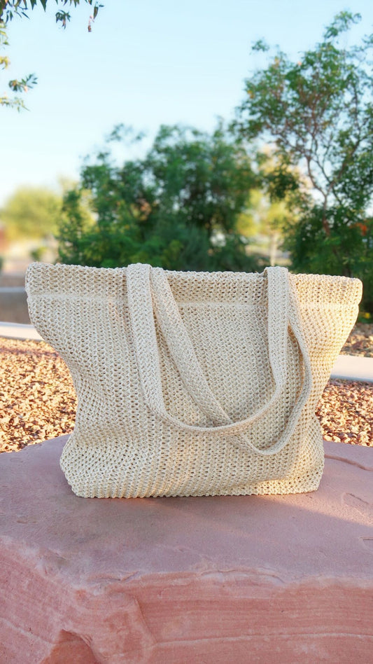 Wicker Market Bag- Alohi Gold apparel