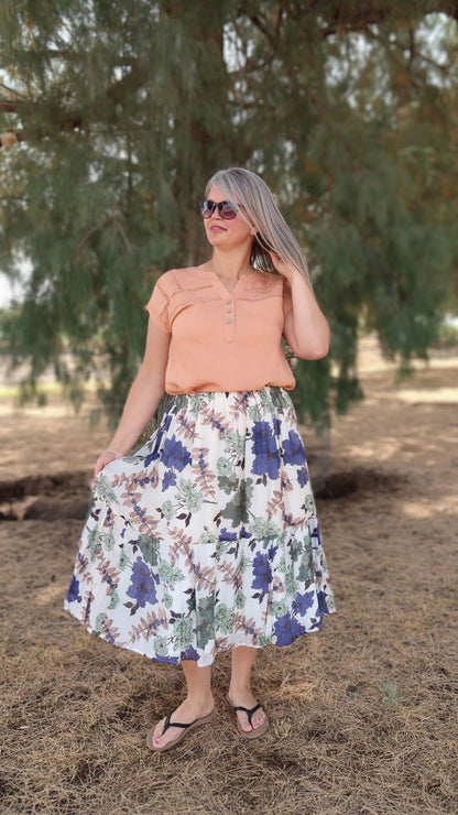 Koki'o Midi Skirt
