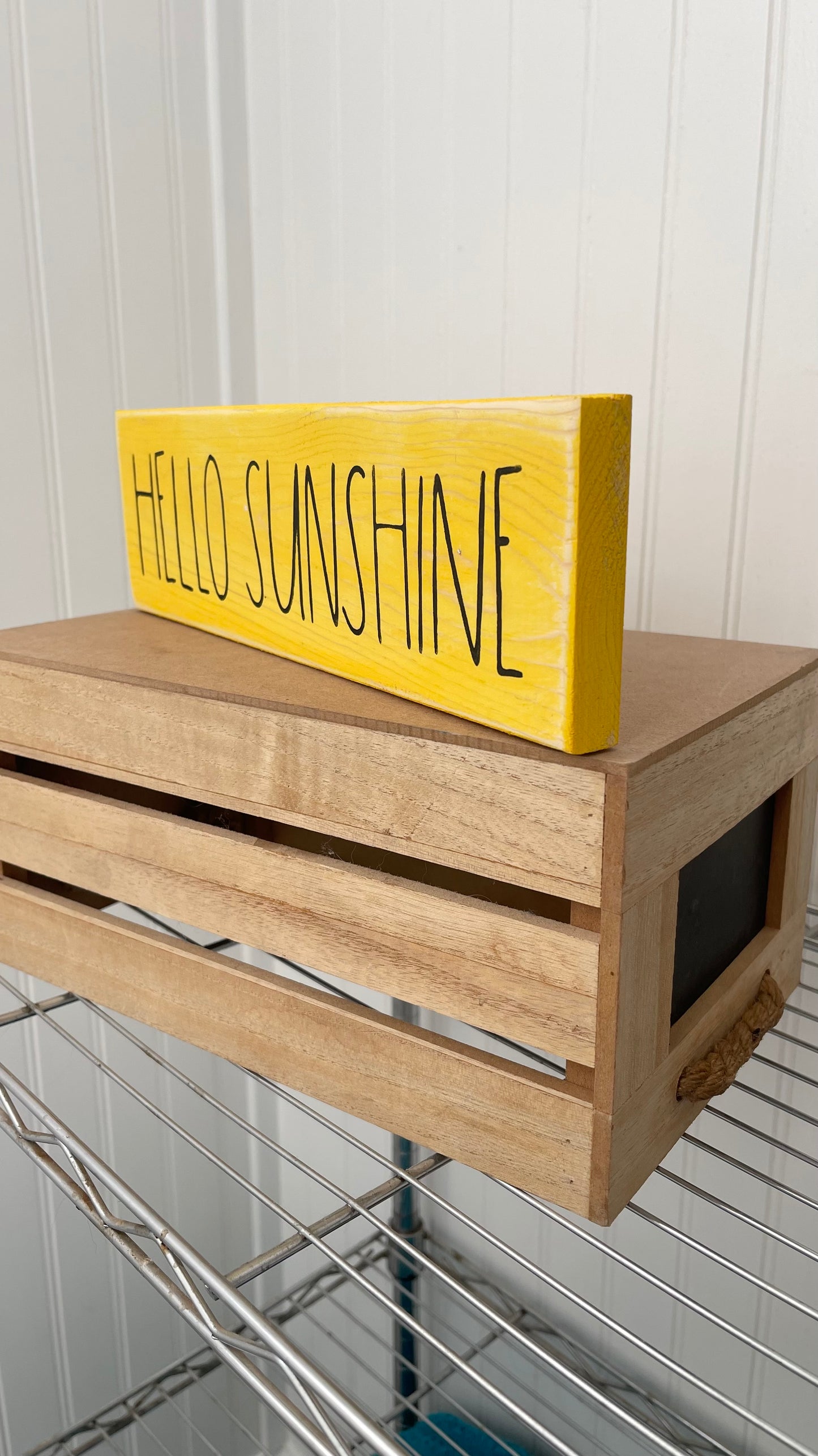 Hello Sunshine Wood Sign