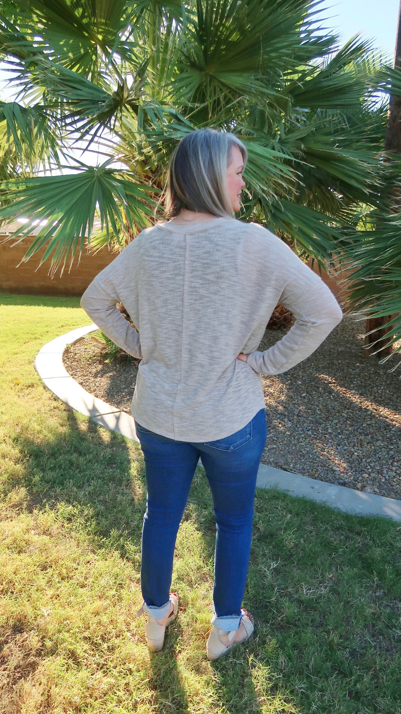 Natural Twill Sweater
