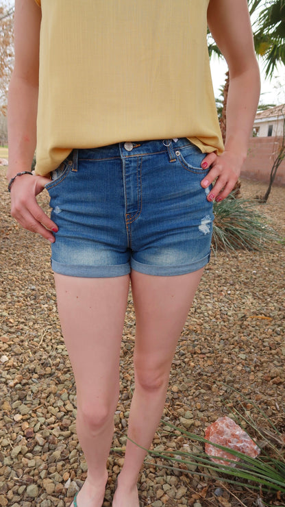 Rolled Hem Shorts