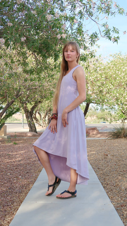 Lilac Activewear Drop Hem Dress