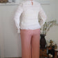 Winter White Smocked Top