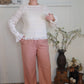 Winter White Smocked Top