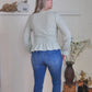 Silver Palm Long Sleeve Top